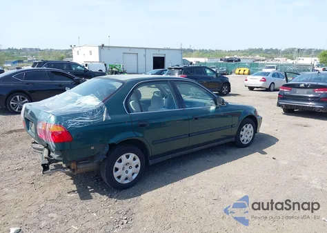 2000 Honda Civic Lx из США, поврежденный, VIN 1HGEJ6673YL052163